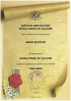 Světová cena „world prize of culture“