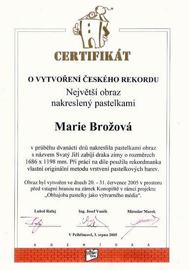 certifikát o rekordu