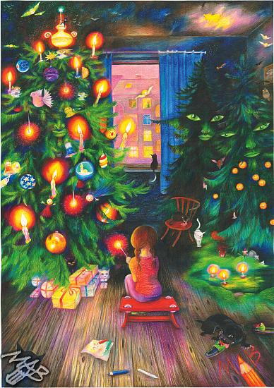 Vánoční stromek očima dětí