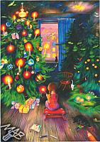 Obraz - Vánoční stromeček očima dětí
